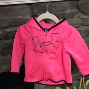 Pink under armor jacket
